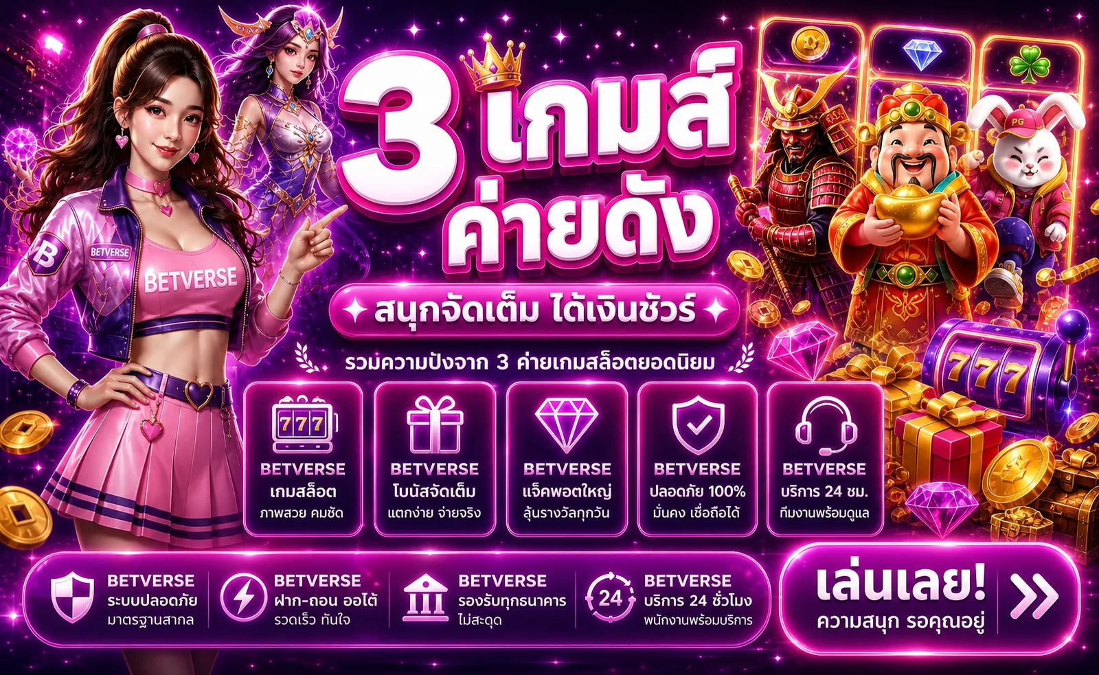 BETVERSE สล็อต ทดลองเล่นและเลือกเกม