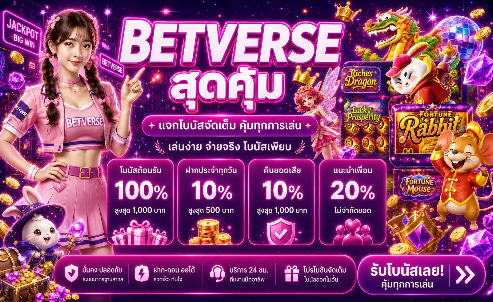 BETVERSE เว็บพนันออนไลน์ครบวงจร