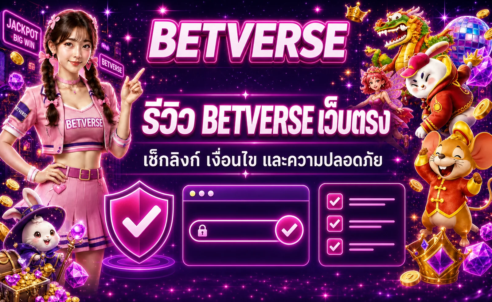 BETVERSE เว็บตรง รีวิววิธีตรวจลิงก์และเงื่อนไข